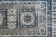 Weave & Wander Kezia Rug, Blue/Vanilla Beige, 6ft-5in x 9ft-6in