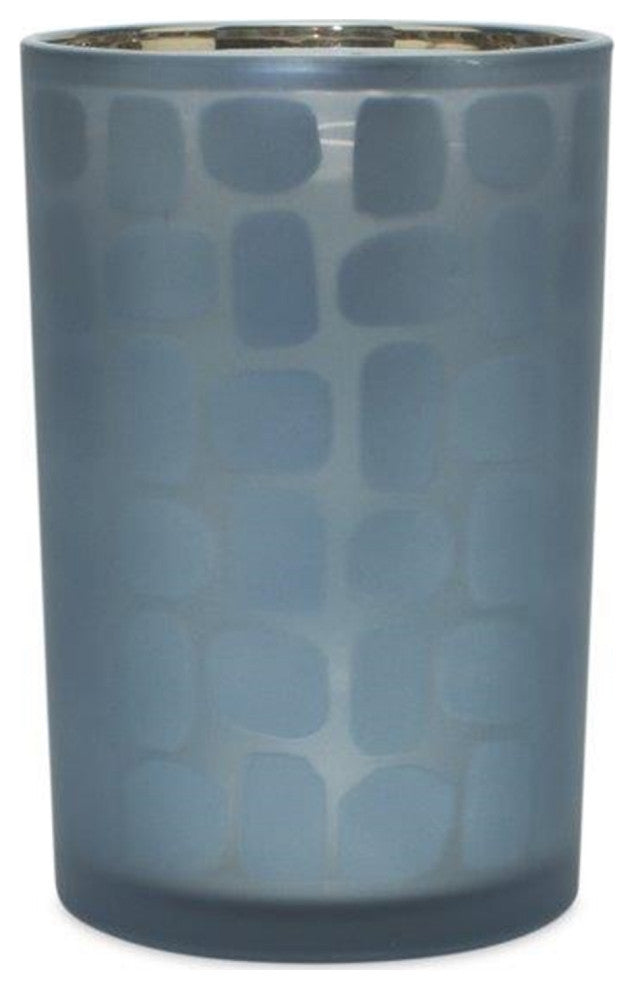 Candle Holder, Set of 2, 4.75"Dx7.25"H Glass