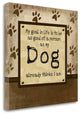 "Good Person As My Dog" By Jennifer Pugh, Giclee Print on Gallery Wrap Canvas