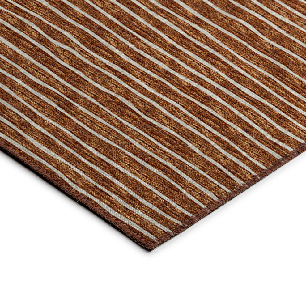 Indoor/Outdoor Laidley LA1 Paprika Machine Washable 8' x 10' Rug