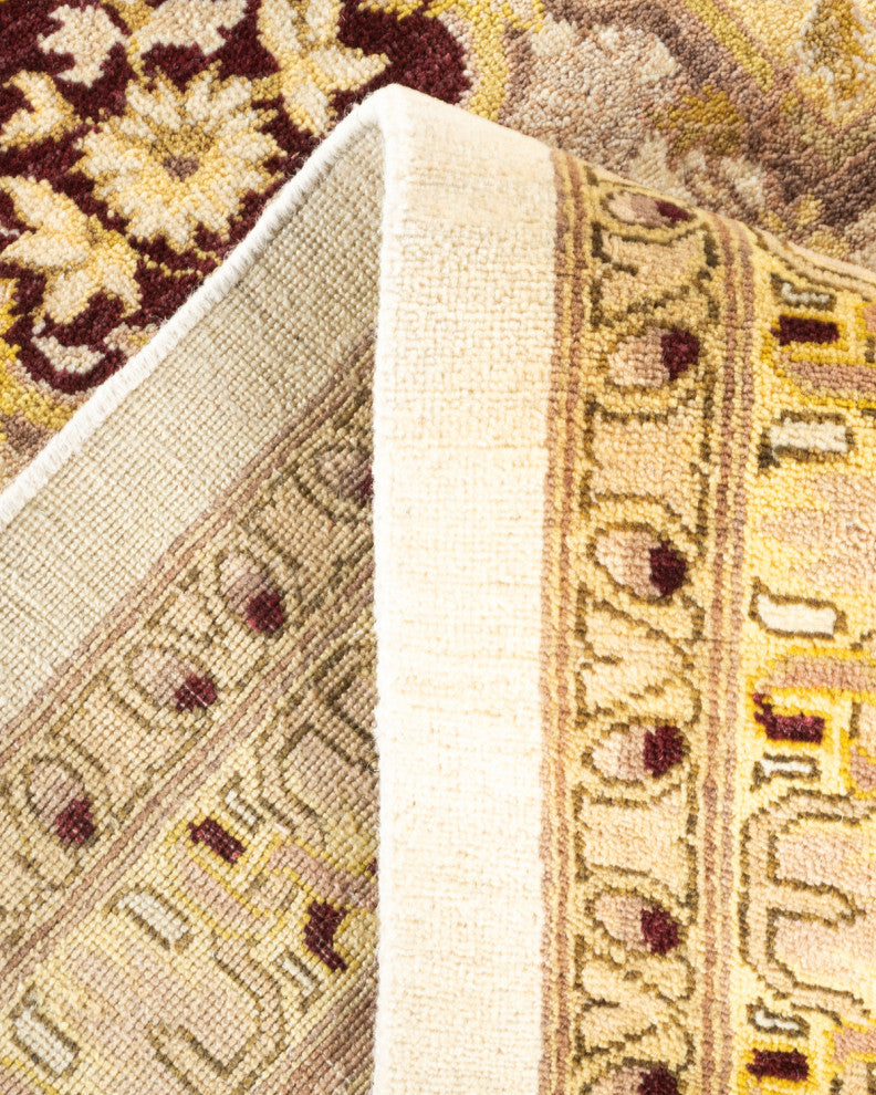 Eclectic, One-of-a-Kind Hand-Knotted Area Rug Ivory, 11' 10" x 17' 10"