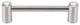 Alno Crystal Pull Modern in Satin Nickel
