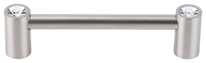 Alno Crystal Pull Modern in Satin Nickel
