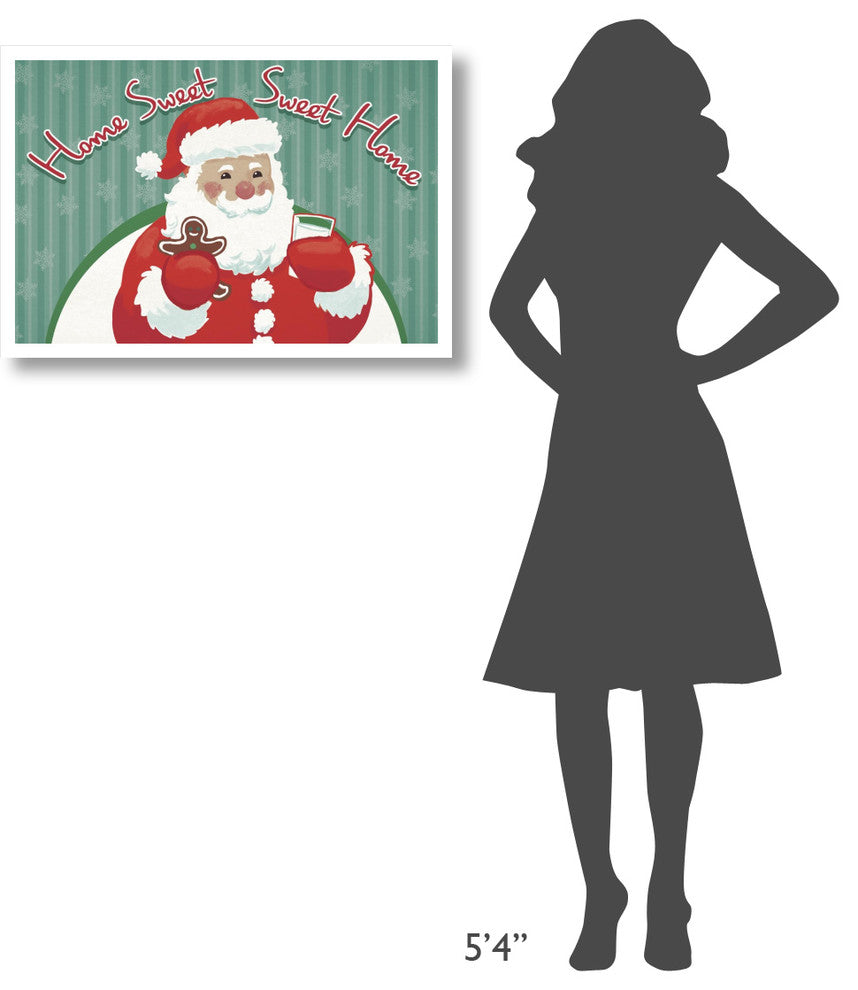 "Retro Christmas V Bright" Digital Paper Print by Janelle Penner, 32"x22"