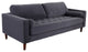 Frederick Modern Contemporary Velvet Sofa, Gray