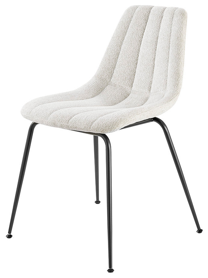 Robert PU Counter Stool,, Set of 4, Posh Ivory, Dining Side Chair, Fabric