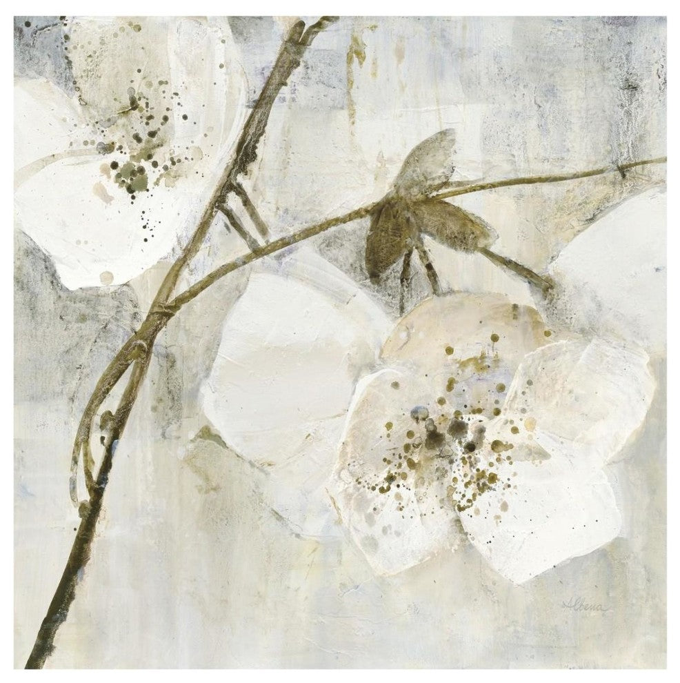 "Elegance II Greige" Digital Paper Print by Albena Hristova, 32"x32"
