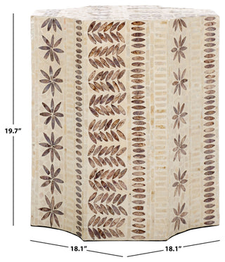Safavieh Tuley Accent Table, White/Gold