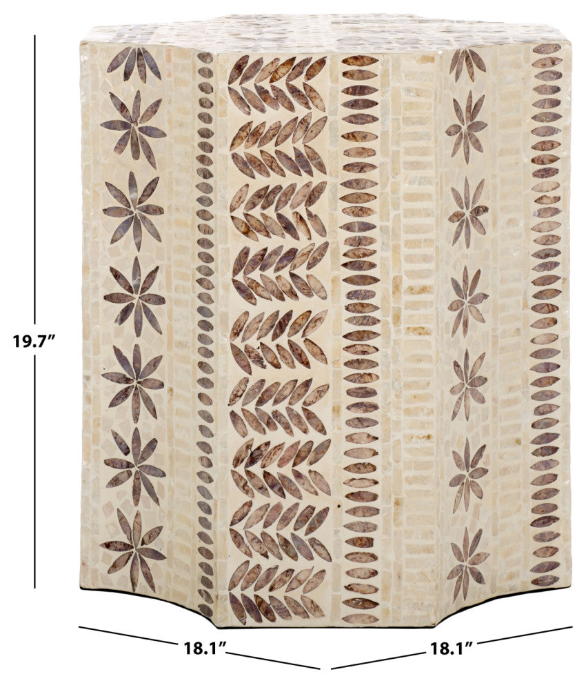 Safavieh Tuley Accent Table, White/Gold