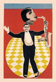 The Sax Jazz Dance- Canvas Poster 20" x 30"