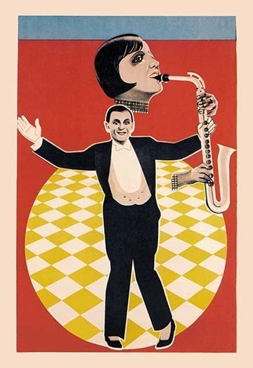 The Sax Jazz Dance- Canvas Poster 20" x 30"
