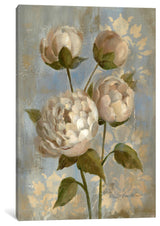 "Peony on Soft Blue Gallery" by Silvia Vassileva, 18x12x1.5"