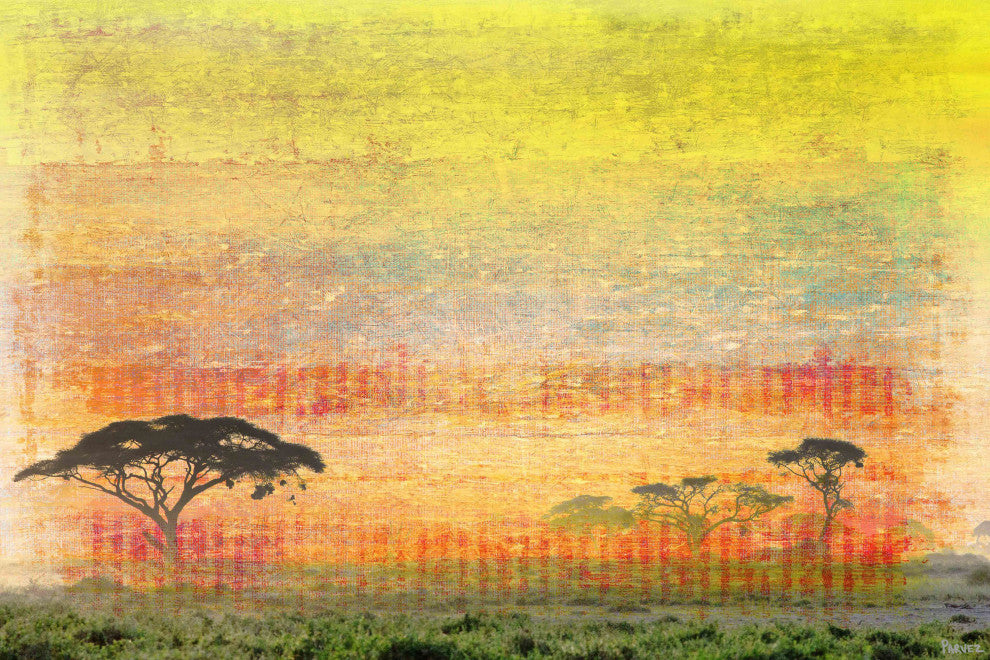 "Orange Plains" Print on Canvas, 36"x24"