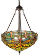 Meyda Lighting 230915 20" Wide Tiffany Hanginghead Dragonfly Inverted Pendant