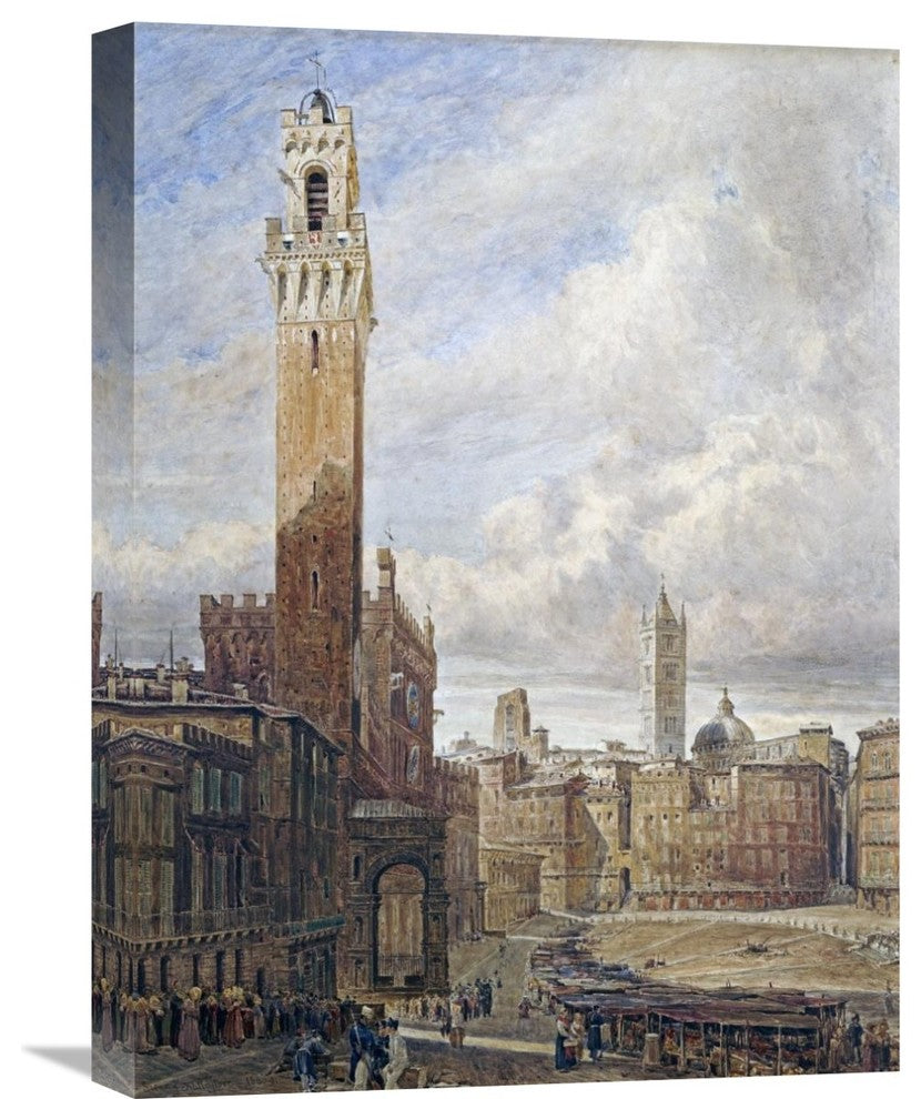 "Piazza Del Campo, Siena" Artwork, 16" x 22"