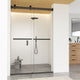 Marcelo By Pass Frameless Shower Door, Clear Glass, Matte Black, 48"wx76"h