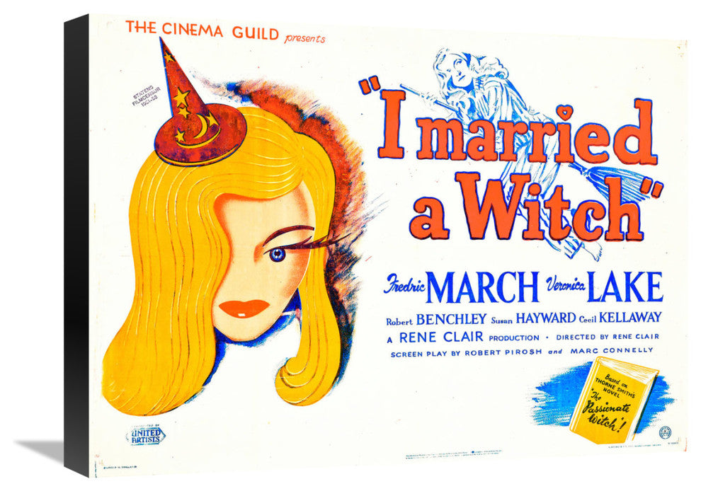 "I Married a Witch - Veronica Lake" Canvas by Hollywood Photo Archive, 22x16"
