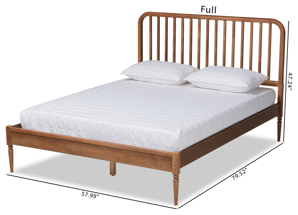 Neilan Modern Brown Finished Wood King Size Platform Bed