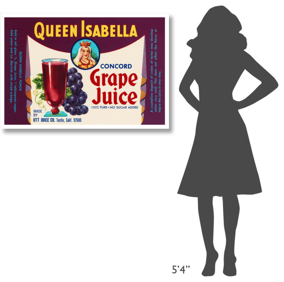 "Queen Isabella Concord Grape Juice" Digital Paper Print by Retrolabel, 42"x29"