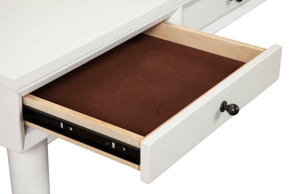 Flynn Large Desk, White