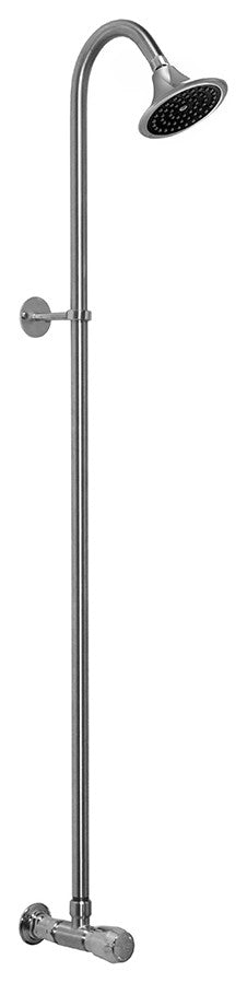 Wall Mount Shower with ADA Compliant Metered Push Valve
