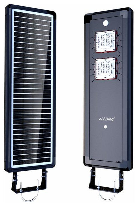 eLEDing Solar Power AI-Smart 1600 Lumens Cree LED Area Parking Light in Black