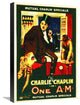 "Charlie Chaplin - One A.M., 1916" Canvas by Hollywood Photo Archive, 15x22"