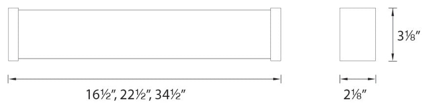 WAC Lighting Svelte 34" LED Bath & Wall Light, Chrome