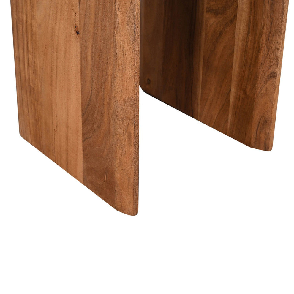 Kenzo Acacia Side Table, Pecan