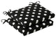 Polka Dot Squared Corners Seat Cushion, Set of 2, Black
