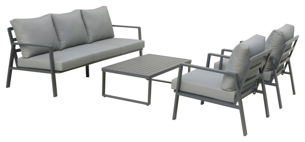 Outdoor 5-Person Patio Set and Coffee Table