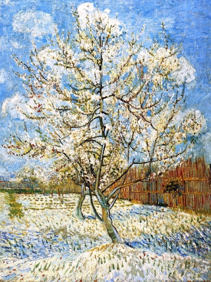 Vincent Van Gogh Peach Trees in Blossom Wall Decal