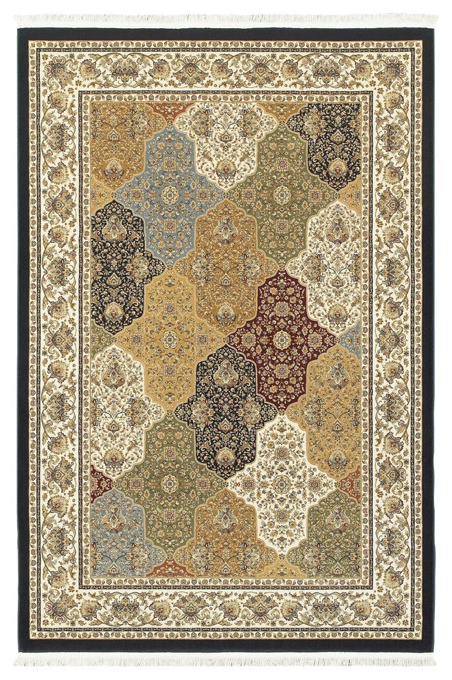 Oriental Weavers Masterpiece Navy/ Multi Oriental Indoor Area Rug 6'7"X9'6"
