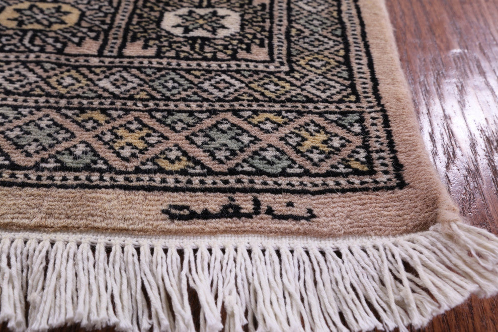 2' 6" X 8' 1" Runner Signed Silky Bokhara Handmade Wool Rug - Q13777