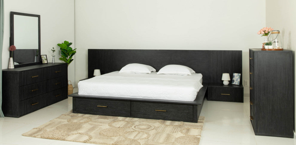 Modrest Manchester- Contemporary Dark Gray Dresser