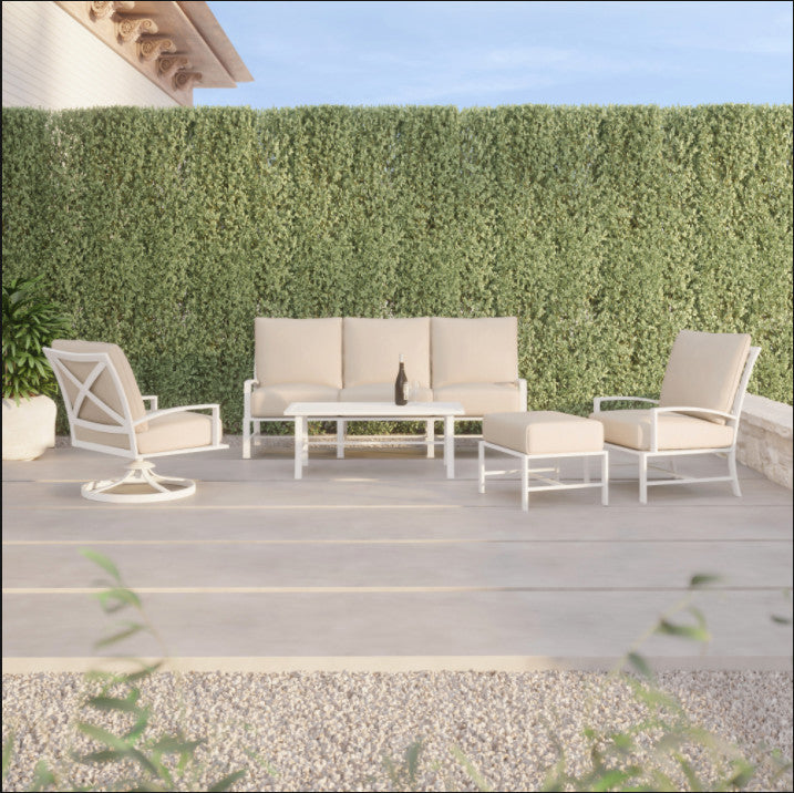 Bristol Scratch-Resistant Frame Outdoor Swivel Club Chair