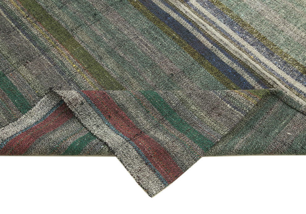 Rug N Carpet - Handmade Oriental 6' 0'' x 9' 3'' Vintage Wool Kilim Rug