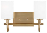 Visual Comfort Studio 4457102-848 2-Light Bath Vanity, Oak Moore