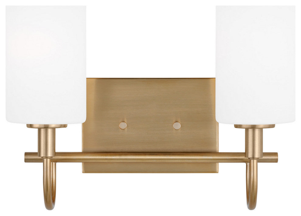 Visual Comfort Studio 4457102-848 2-Light Bath Vanity, Oak Moore