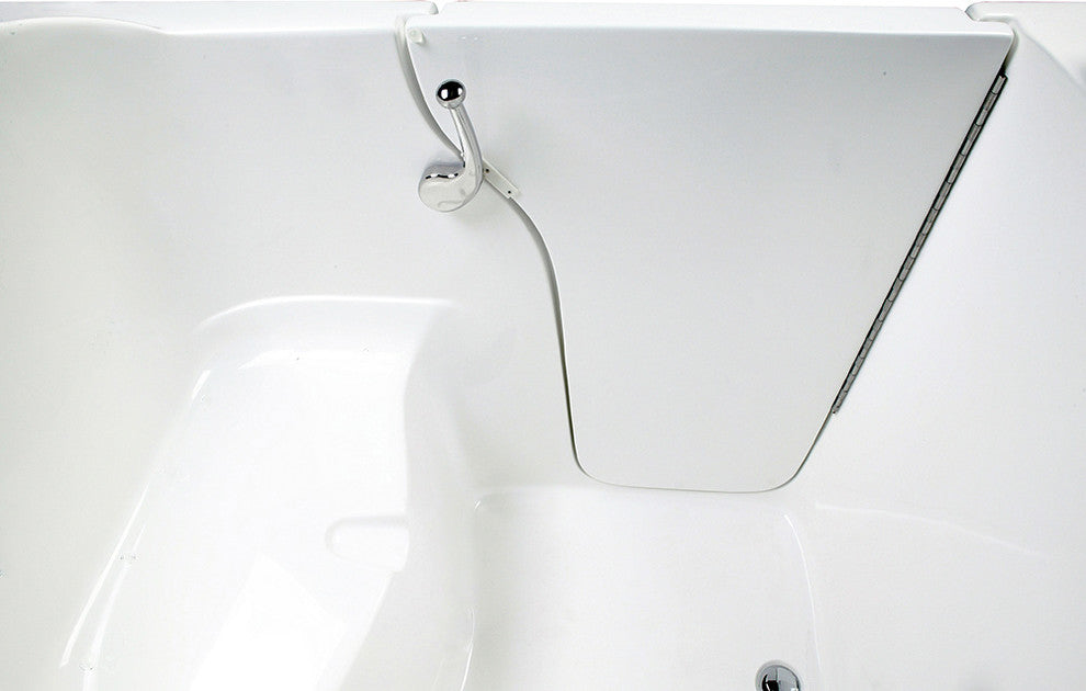 Bariatric 4.58'x35" Walk-In Bathtub, White With Right Door