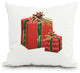 Nature's Gift 18" Red Holiday Print Decorative Throw Pillow