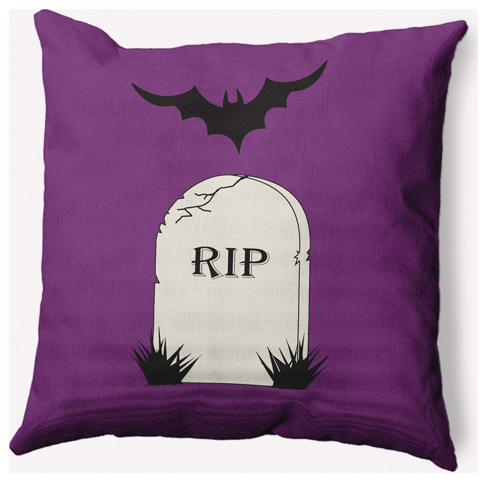 20" x 20" RIP Indoor/Outdoor Polyester Throw Pillow, Amethyst