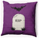 20" x 20" RIP Indoor/Outdoor Polyester Throw Pillow, Amethyst