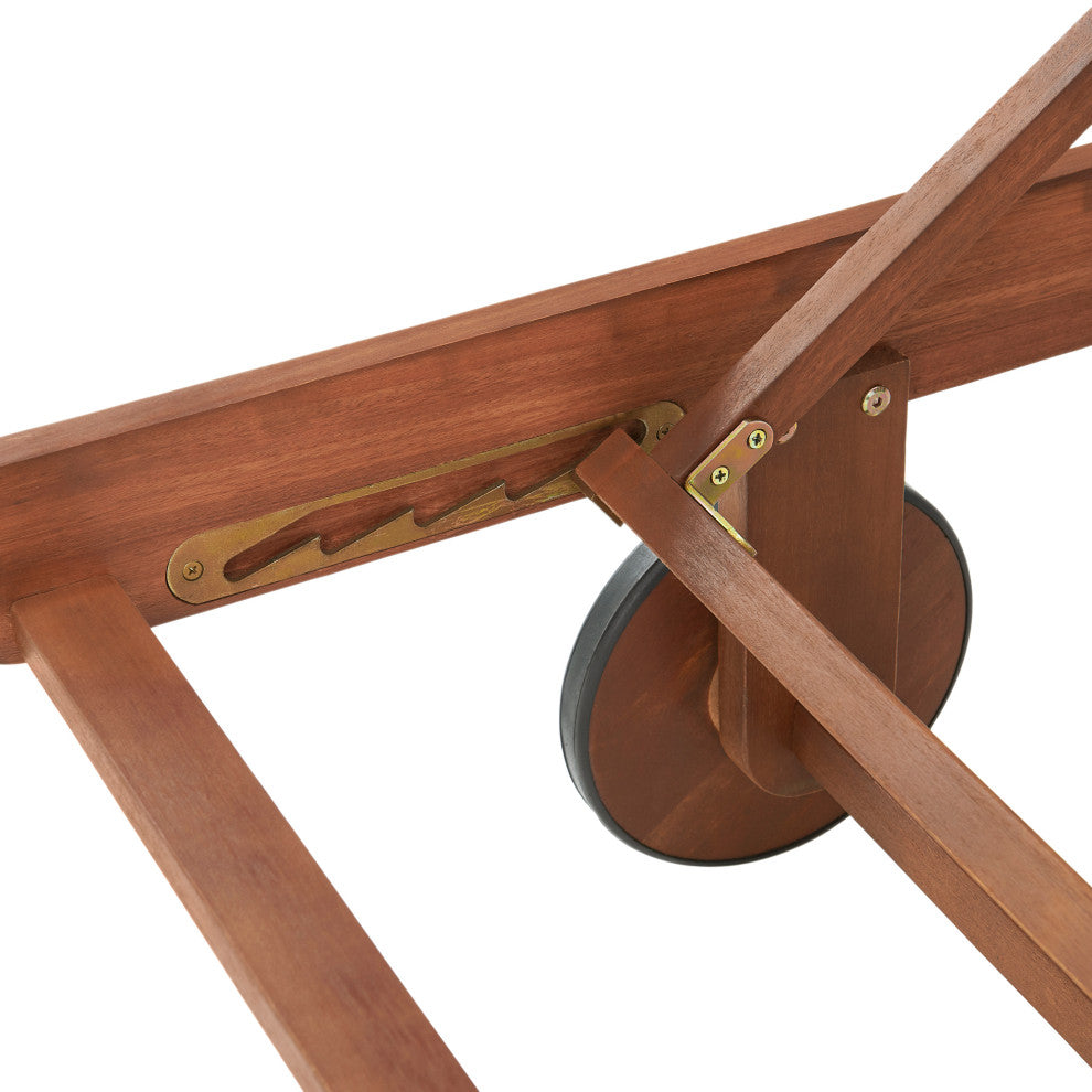 Caspian Eucalyptus Wood Outdoor Lounge Chair