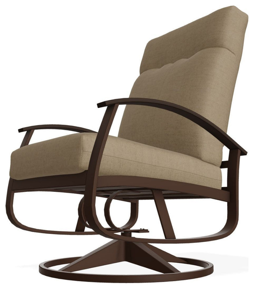 Belle Isle Cushion Deep Seat Outdoor Swivel Rocker, Wren/Kona