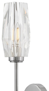 Hinkley Ana Large Single Light Sconce, Polished Nickel