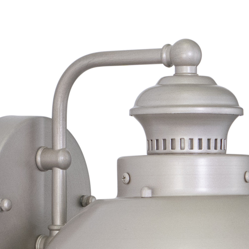 Harwich 8" Outdoor Wall Light Brushed Nickel