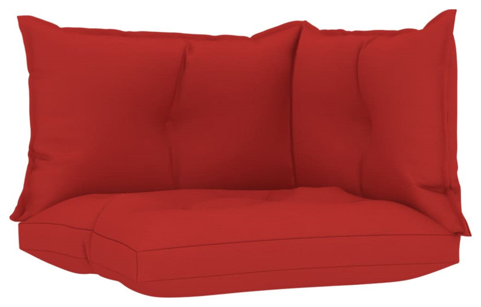Vidaxl Pallet Sofa Cushions 3-Piece Red Fabric