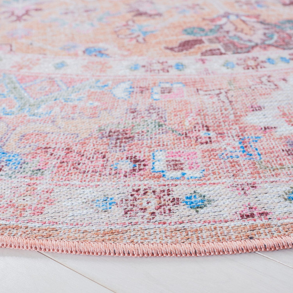 Safavieh Serapi Sep515B Vintage and Distressed Rug, Beige and Pink, 8'0"x10'0"
