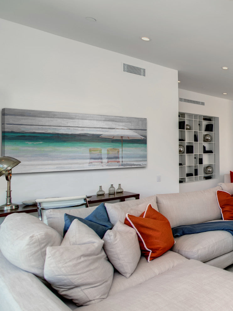 "By the Beach" Fine Art Canvas Print, 30"x10"